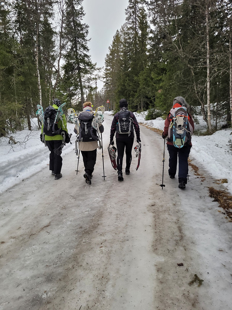 Første 2,5 km går etter Fjellveien