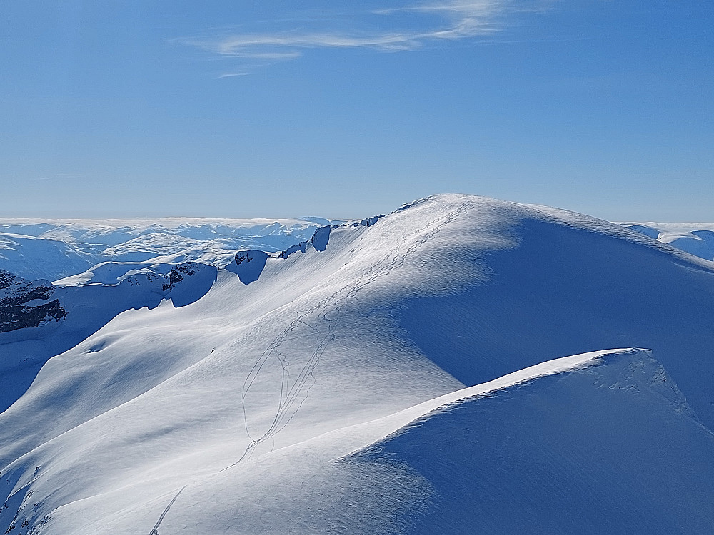 Skispora ned frå Tindefjellet / 1575.