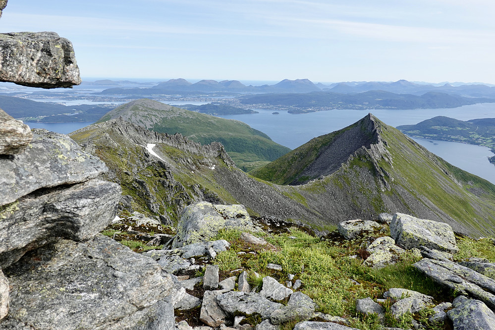 Fra Rametinden tilbake mot Ålesund