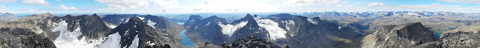 Panoramautsikt fra toppen