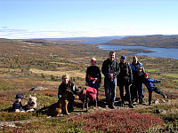 Oppover i bakkene fra Panoramavegen mot Skogshorn