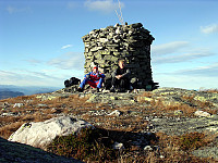 Meg og pappa på toppen av Gråfjell, Norefjells tak!