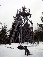 Tårnet på toppen av Fjellsjøkampen.