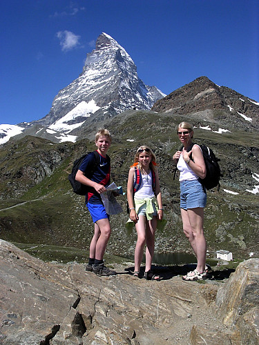 Matterhorn sett fra Schwarzsee.
