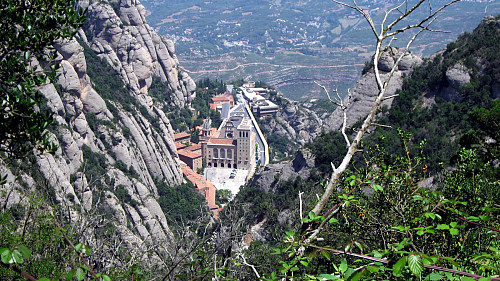 Klosterlandsbyen Montserrat.