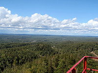 Utsikt mot nordvest fra Linnekleppen.