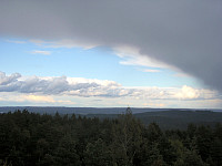 Utsikt fra Nordre Stange Varde mot vest/nordvest.