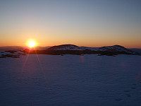 Nydelig soloppgang på Hesthøe (2021)