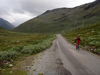 Sykkelen ble brukt mellom Leirvassbu og Hammarstulen. 