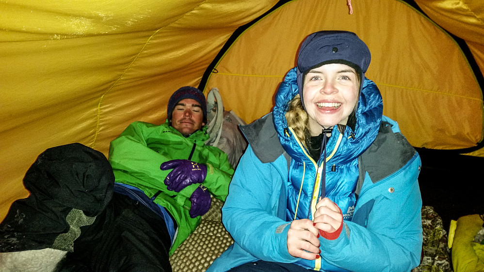 Harald og Connie liker teltlivet.