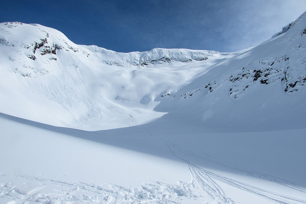 Nordsida sett nedenfra.