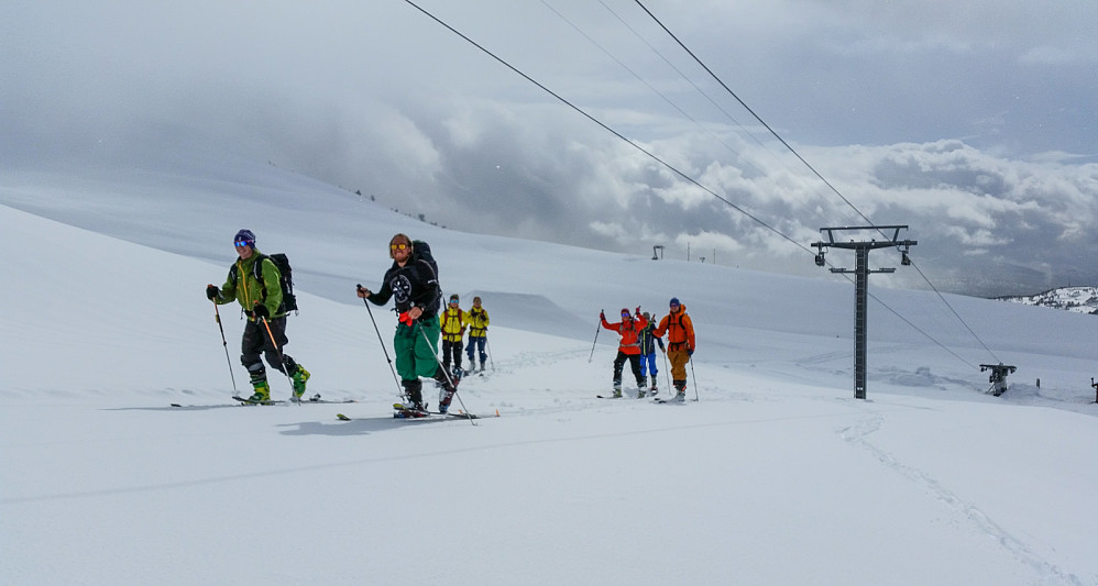 Fulgte skitrekket i Steindalen.