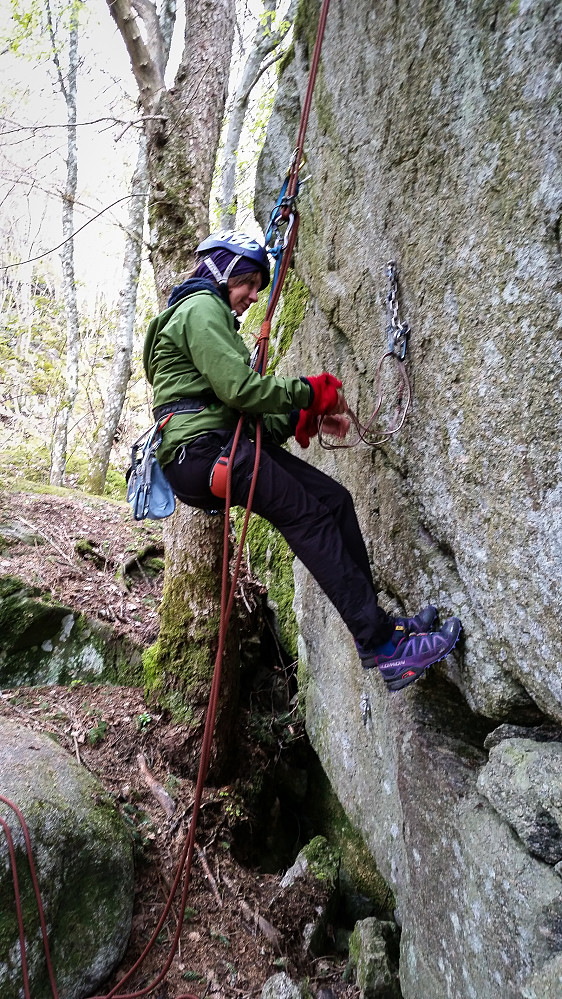 Sofie rappellerer over flere taulengder.