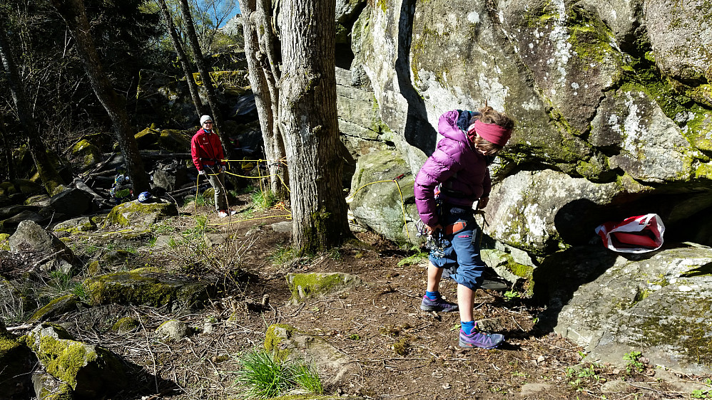 Tørrtrening på taulagsrutiner ved klatring over flere taulengder.