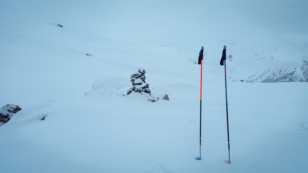 På toppen av Teigafjellet med utsikt mot vest.