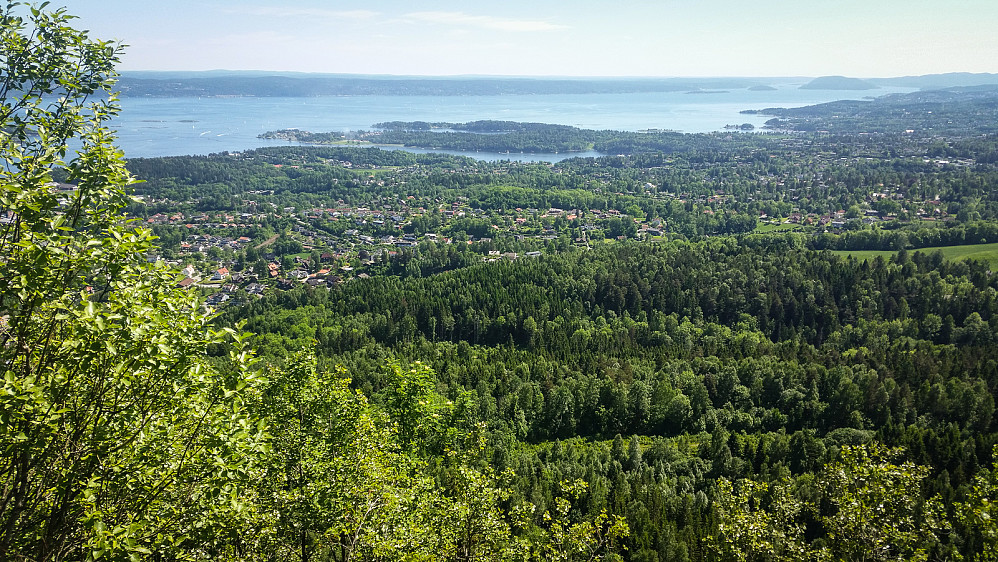 Utsikt fra Skaugumsåsen.