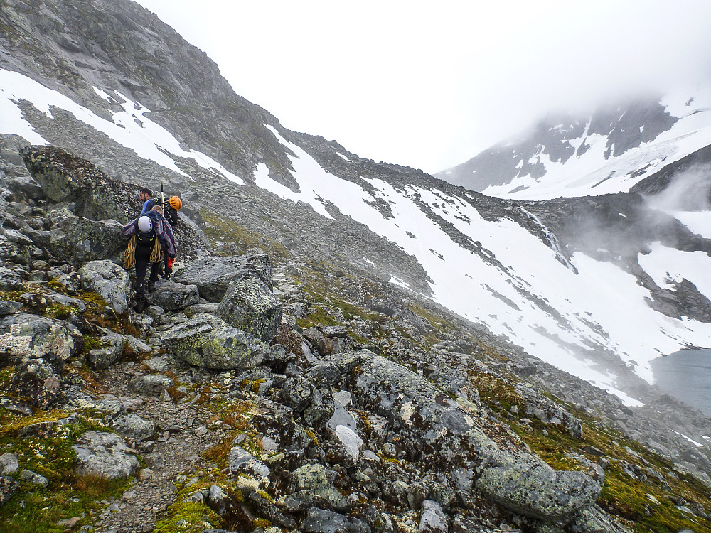 Opp mot Skagastølsbreen.