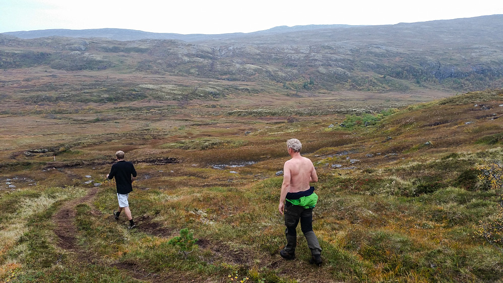Innover myrlandskapet mot Steinbrothytta.
