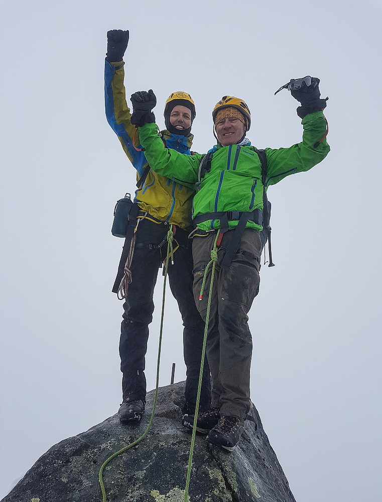 Geir og André på toppen.