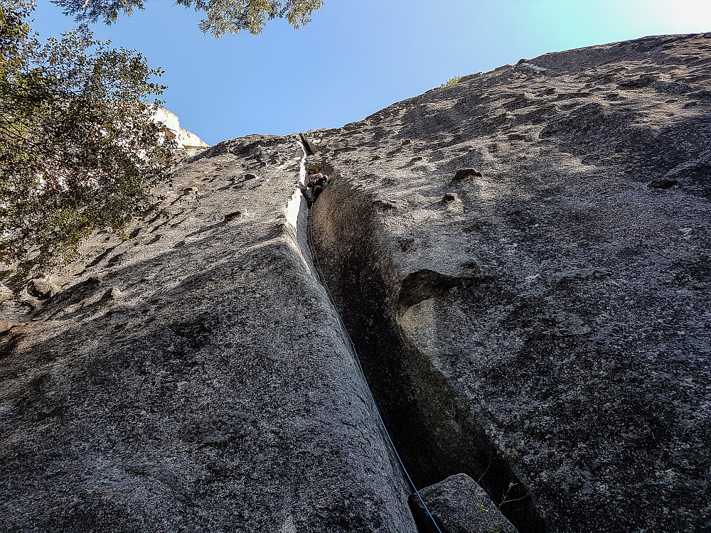 Kul rute på New Diversions, Yosemite.