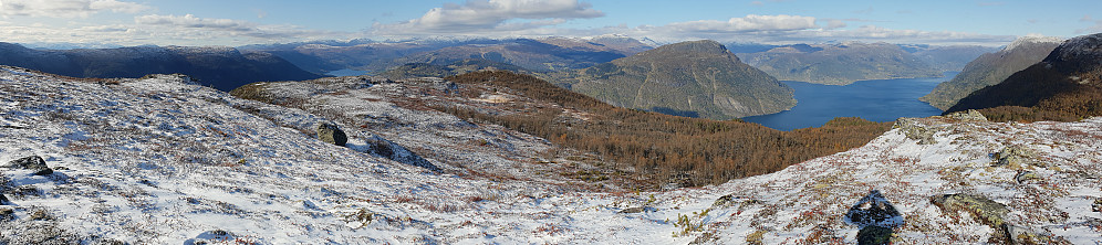 Panorama fra toppen av Kupenovi.