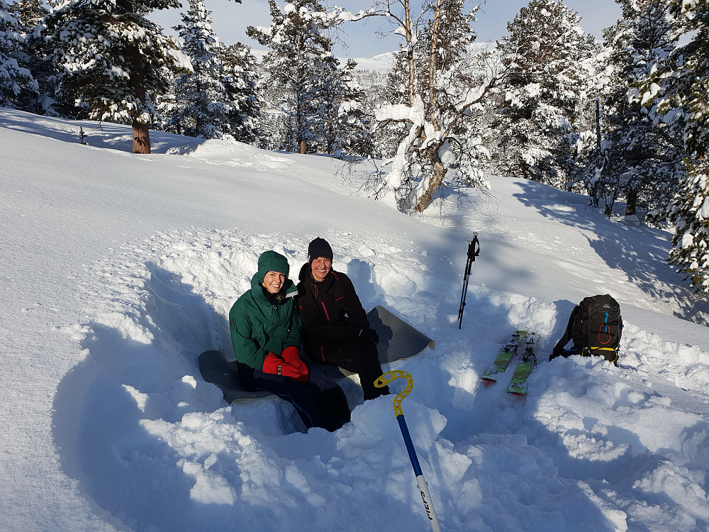 Rast i solveggen.