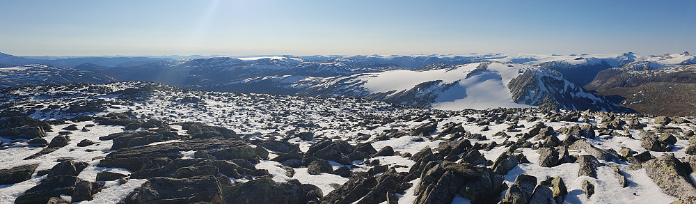 Panorama fra toppen.