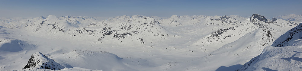 Panorama Mjølkedalstinden.
