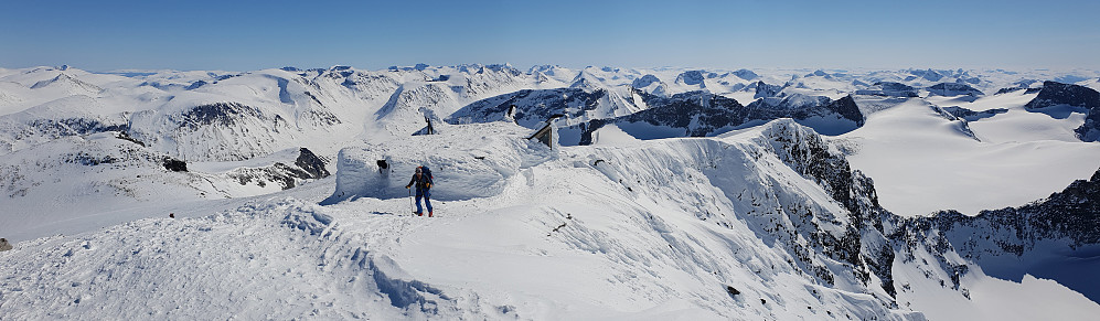 Panorama fra Galdhøpiggen.