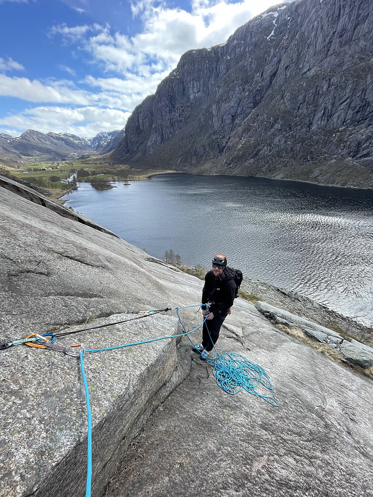 Sebastian på første standplass.