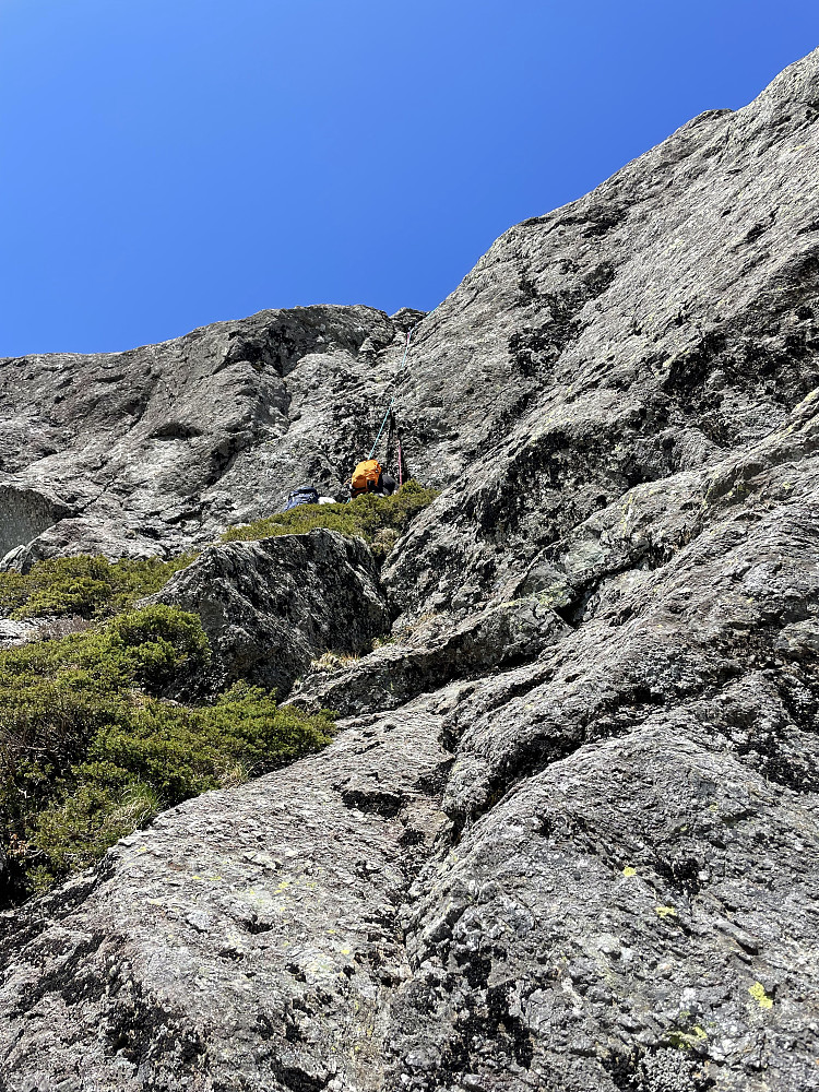 Kristoffer i cruxet på tredje taulengde.
