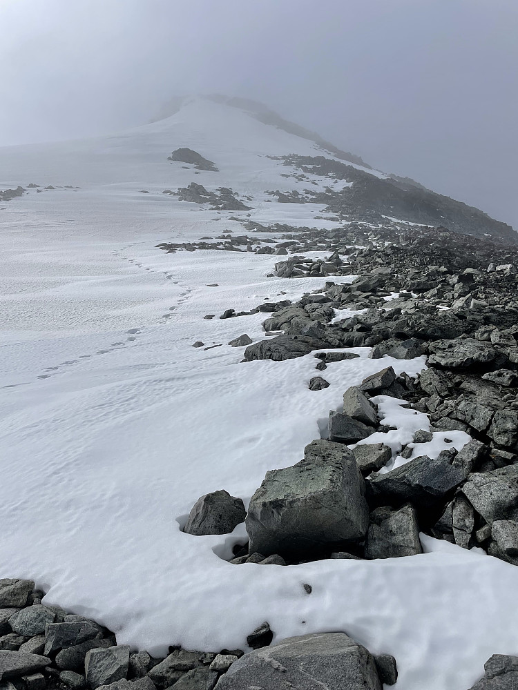 Mot Fanaråken sett fra skaret.
