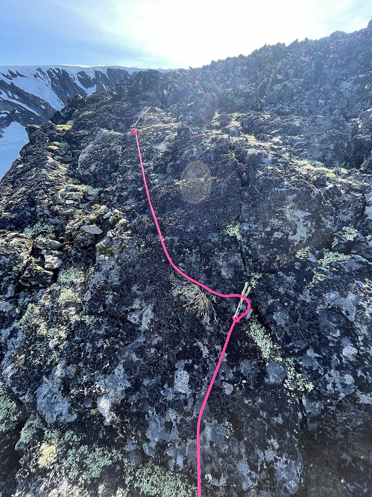 Standplass på toppen.