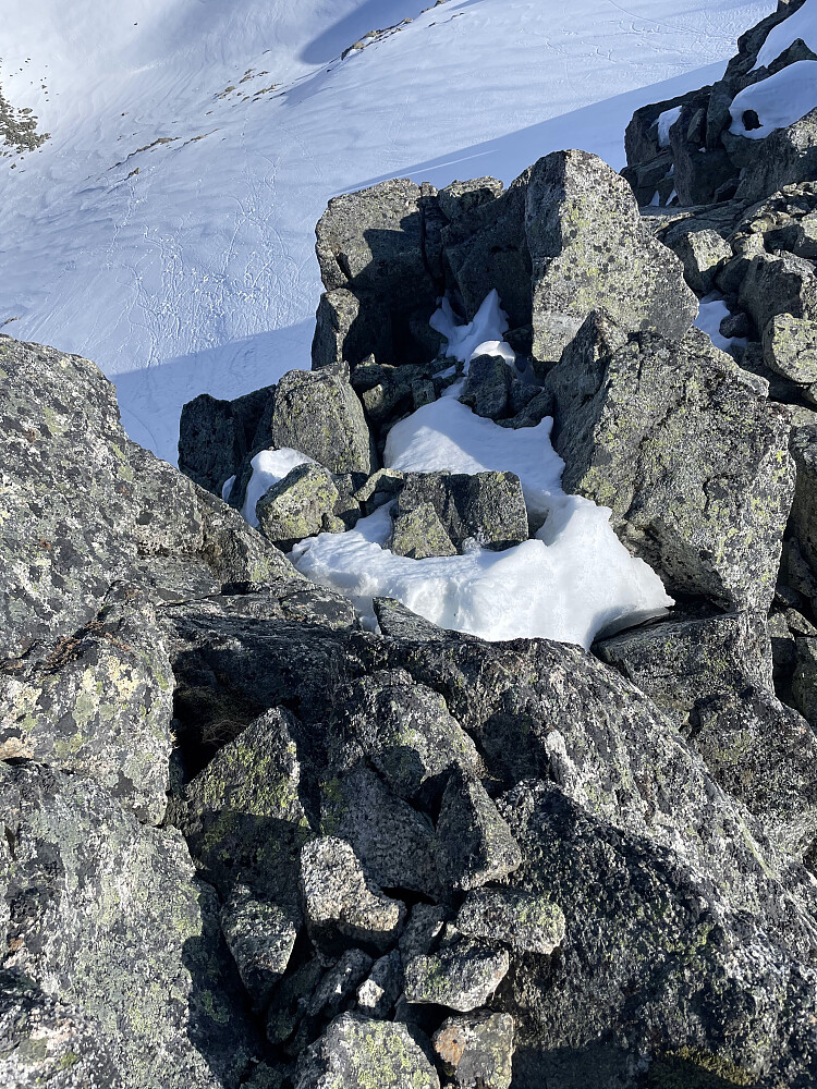 Cruxet på sørryggen på Omnatinden.