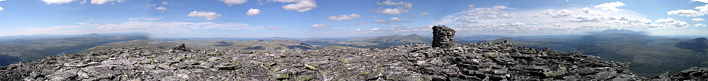 Halvdårlig panoramabilde fra Elgpiggen.