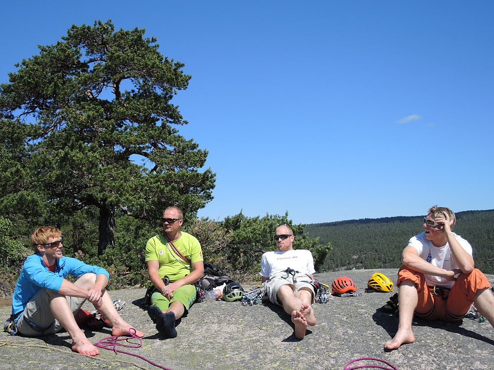 Chillern på toppen av Solbergåsen.