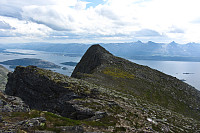 Utsikt mot Sandnessjøen fra Dønnamannen.