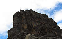 Sondre og Øyvind poserer på Lava tower.