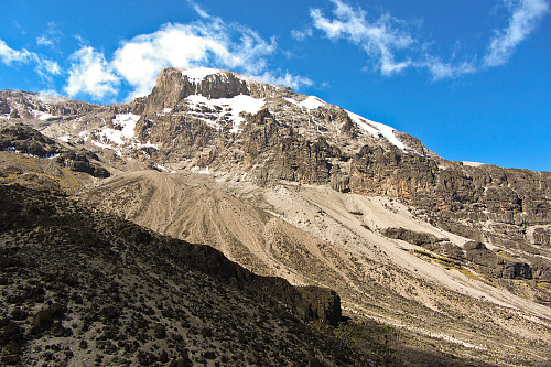 Kilimanjaro sett fra Barranco valley.