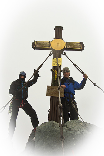 Nils Hermann og Morten på toppen av Großglockner!