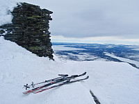 På Sålekinntoppen med utsikt utover Femunden og Langsjøen.