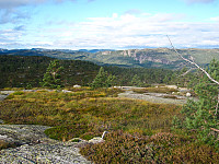 Vestover mot Verdalsfjellet fra Ørnemyrfjellet.
