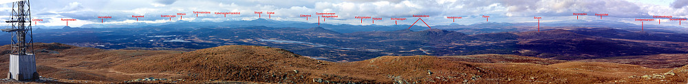 Panorama fra Spåtind.