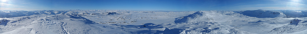 Panorama fra toppen av Suletinden.