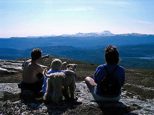 Fin utsikt mot Gaustatoppen fra Uverudfjell.