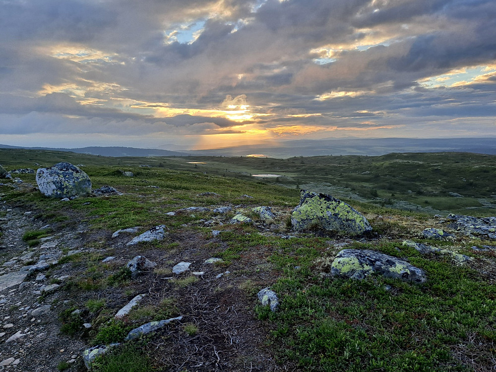Fint lys på Reinsfjellet