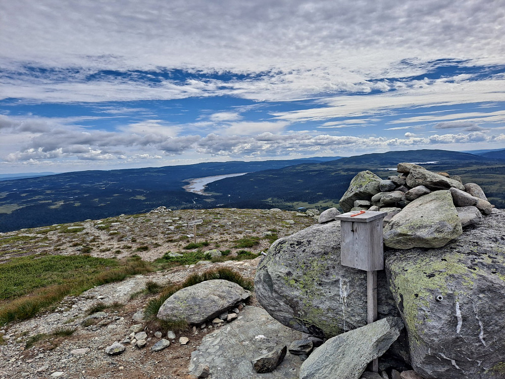 På toppen