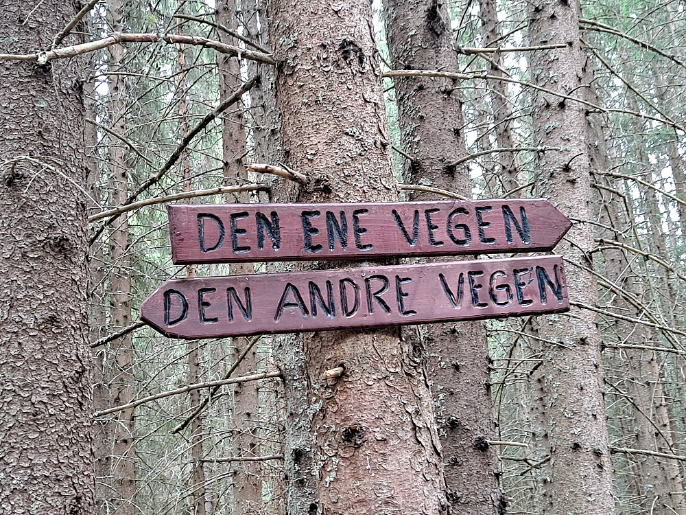 Skilt ved råket