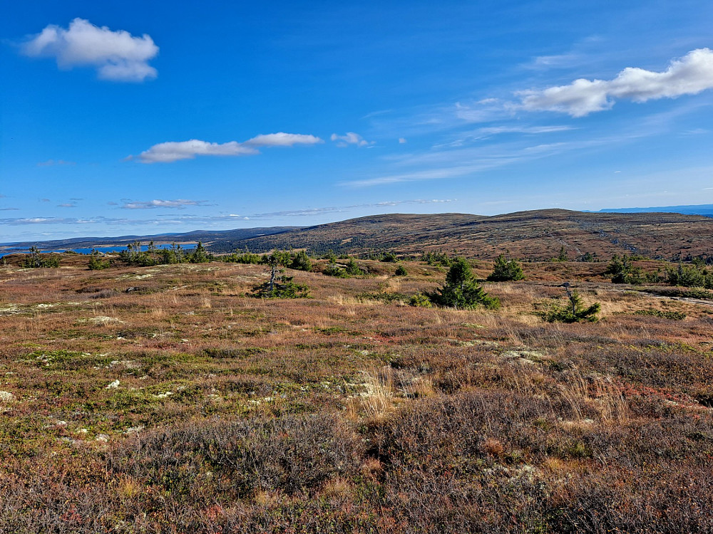 På Hafjell, mot Nevelfjell og Slåseterfjellet