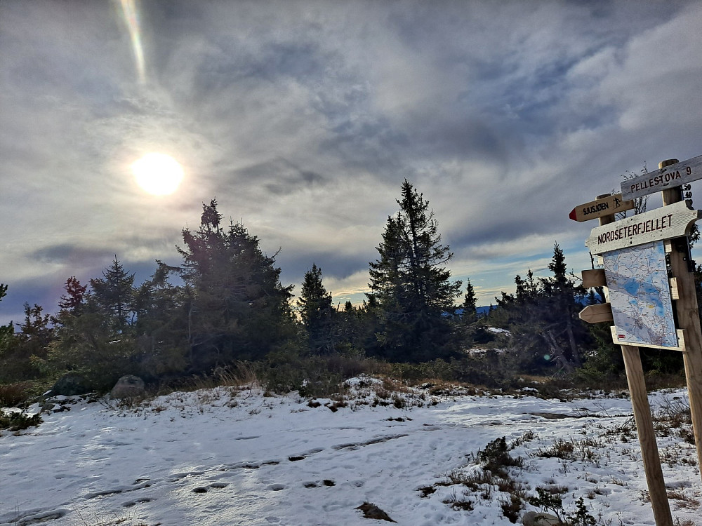 Ved løypekrysset Nordseterfjellet